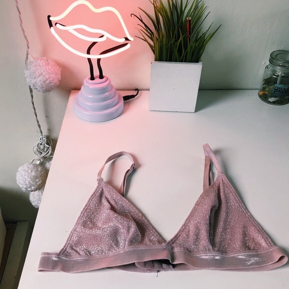 pink sequin bralette